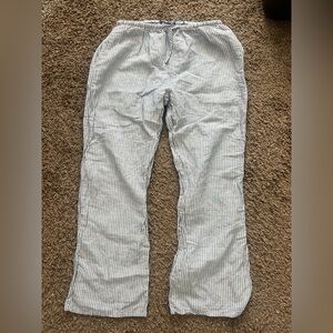 Blue and white stripes Brandy Melville linen pants